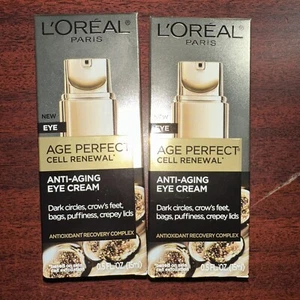 LOT OF 2 L'Oréal Age Perfect Cell Renewal Anti-Aging Eye Cream 0.5 oz EACH NEW - Picture 1 of 1