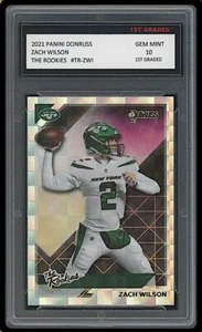 Zach Wilson 2021 Panini Donruss The Rookies 1st Graded 10 Rookie Card NY Jets - Bild 1 von 1
