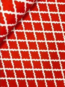 FLORENCE BROADHURST INDOOR OUTDOOR FABRIC ANTIQUE LATTICE DESIGN SIGNATURE PRINT - Picture 1 of 4