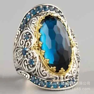 Beautiful Blue gemstone Ring size 10 - NEW! FREE SHIPPINH IN THE USA! - Picture 1 of 2