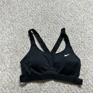 Nike Dri Fit Molded Cup Racerback Sports Bra Small Adjustable Band A-C Cup Mesh - Picture 1 of 9