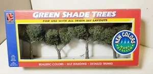Green Shade Trees 4 in Pack Life Like 1921 Model Railroad Planes Cars Tanks - Imagen 1 de 4