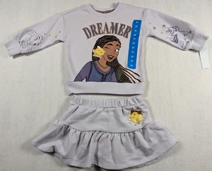 Disney Wish - DREAMER - 2 Piece Sweatshirt & Skort Set - Size 2T - Light Purple - Picture 1 of 18