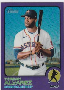 2022 Topps Heritage Purple Refractor #189 Yordan Alvarez - Astros - Bild 1 von 1