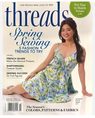 Threads (US) magazine Issue 229 Spring 2025/ SPRING SEWING - Image 1 of 3