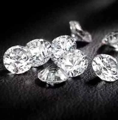 Loose Lab-Grown CVD Diamond LOT 4.25 MM D Color IF CLARITY 4 PCS Certified - Image 1 of 4