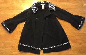 Copper Key Girl's Black & White Dressy Polyester Coat Size: 4/5 - Picture 1 of 12