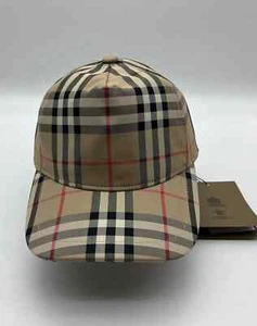 🤩Free Shipping Burberry Hat Vintage Check Baseball Cap Size M Adjustable Made i - Picture 1 of 9