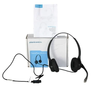 Plantronics HW261N SupraPlus Headset 64339-31 use w/M22 & VOiP Voice Over IP-#17 - Picture 1 of 15