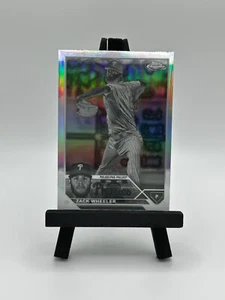 2023 Topps Chrom Zack Wheeler #20 Negativer Refraktor Parallel SP - Bild 1 von 2