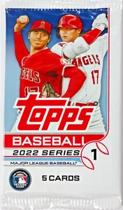 Carte Baseball Topps 2022 Serie 1 (5 X Pack) Nuove Sigillate MLB - Foto 1 di 2