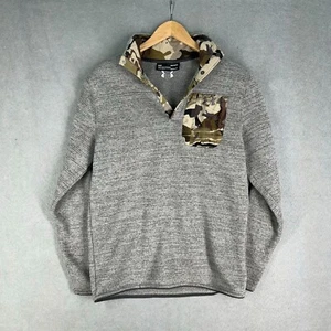 Under Armour Sweater Camo 1/4 T Snap Knit ColdGear Pullover Fleece Men Sz M - Picture 1 of 6