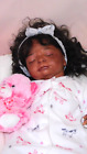 Reborn baby sleeping girl doll ethnic Ready to ship OOAK