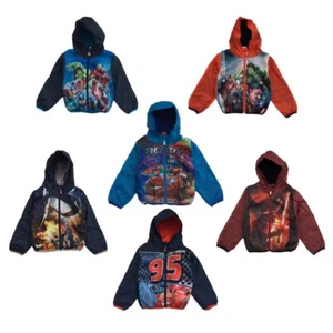 Avengers Star Wars & Disney Cars Boys Raincoat / Jacket / Windcheater - Picture 1 of 22