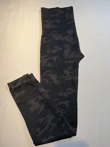 Spanx Leggings Donna Nero Grigio Mimetico Guardami Ora Senza Cuciture 1X - Foto 1 di 6