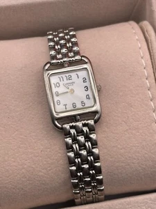 Hermès Cape Cod Solid 18K White Gold RARE Petite “Mini” Model 19mm MOP Dial 75gm - Picture 1 of 23
