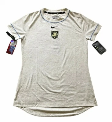 NWT$45 Nike Dry Army Black Knights NCAA Women's SS tee Cream Size S CJ1726 - Image 1 of 4