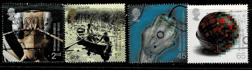 GREAT BRITAIN 2000 MILLENIUM INFORMATION AND SCIENCE USED - image 1 of 1