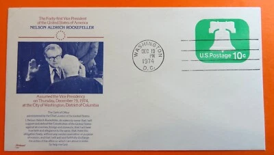 US Inauguration Day FDC VP Nelson A Rockefeller 1974 (4049) - Image 1 of 4