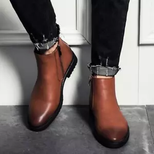 Zapatos Botas Botines de Hombres Para Vestir Informal Calzado Para Hombres Invierno - Imagen 1 de 14