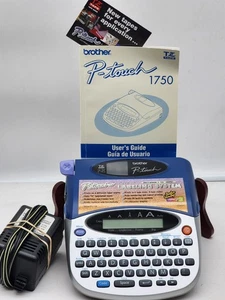 Brother P-Touch PT-1750 Etichettatrice Blu/Argento con Adattatore AC - Foto 1 di 5