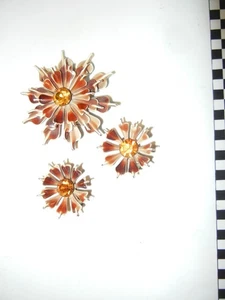 Vintage Brosche mit Ohrclips - Bild 1 von 3