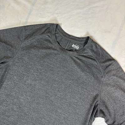 Рубашка с коротким рукавом REI Co-op мужская L базовый слой для походов на открытом воздухе серая - Изображение 1 из 4