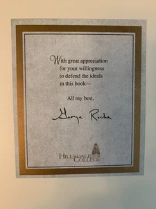 SIGNED - THE BOOK OF HEROES by George Roche (1998, Hardcover)-1st ed. - Picture 1 of 12