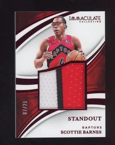 2024-25 Immacualte Collection Standout Red Scottie Barnes GU 3-Color Patch /25 - Picture 1 of 2