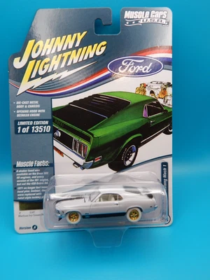CHASE JOHNNY LIGHTNING MUSCLE CARS USA 1970  MUSTANG MACH 1 WHITE LIGHTNING (C) - Image 1 of 3