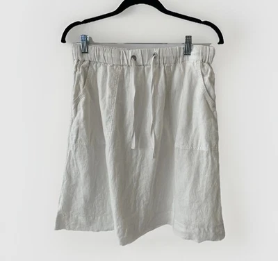 J.CREW Women's Linen Blend Skirt Size S Color White - Image 1 of 4