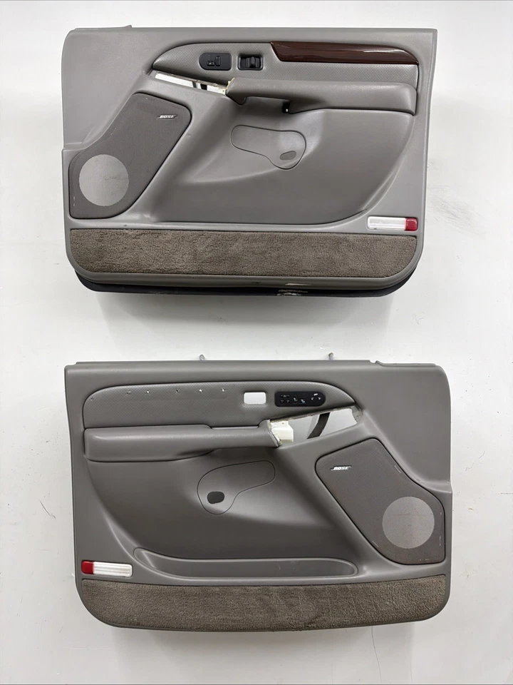 03-07 Cadillac Escalade Chevy GMC Juego de paneles de puertas delanteras eléctricas OEM peltre Foto 1 de 4