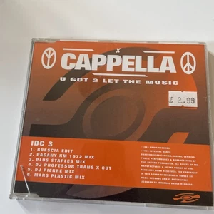 Capella U Got 2 Let The Music CD - Picture 1 of 3