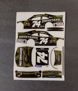 2025 Custom Dawson Cram #74 DriveTanks.com 1/64 Peel & Stick Decals - Picture 1 of 1