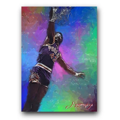 Connie Hawkins #8 Art Card Limited 21/50 Edward Vela Signed (Phoenix Suns) - Image 1 of 2