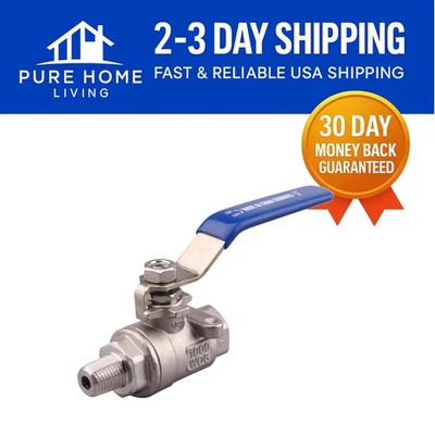 Versatile 1/4 Inch Ball Valve for High Pressure Applications - 1000 WOG - Image 1 of 4