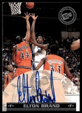 1999 Press Pass Authentics #NNO Elton Brand   Basketball Duke Blue Devils