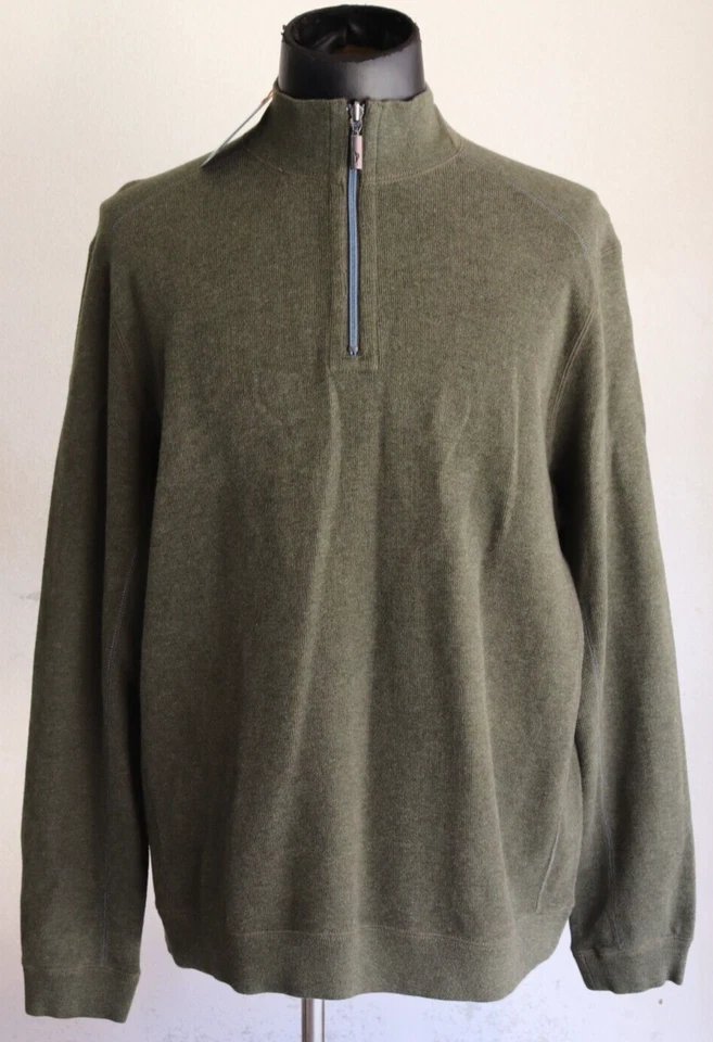 Tommy Bahama NUEVO CON ETIQUETAS $98 Chaqueta Pullover Reversible Para Hombre Talla Grande Verde Escarabajo Foto 1 de 4