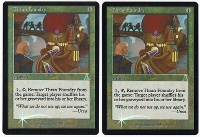 Thran Foundry x2 2x 1999 Urza's Destiny FOIL Colorless Unc Artifact MTG NM AZ1 - Image 1 of 2