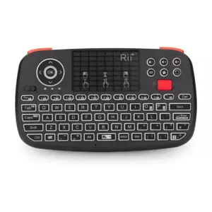 Rii New Dual Mode Wireless Multimedia Keyboard with Touchpad Mouse I4 Bluetooth - Picture 1 of 1