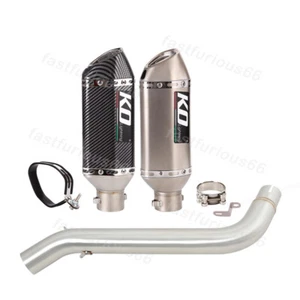 51MM Exhaust Pipe For Voge DS525X 2023-2024 Mid Tube Muffler Tips Steel Silencer - Picture 1 of 12
