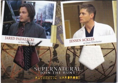 Supernatural Seasons 4-6 Dual Wardrobe Card DM1 Jared Padalcki & Jensen Ackles - Image 1 of 2