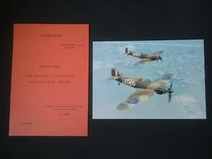 SPITFIRE PILOTS BOOKLET, EXTRACTS FROM THE OFFICIAL PILOTS NOTES & ADVICE+PHOTO - Picture 1 of 12