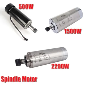 Motore mandrino 500W/1,5KW/2,2KW DC12V 48V 12000-24000rpm motore raffreddato aria/acqua - Foto 1 di 15