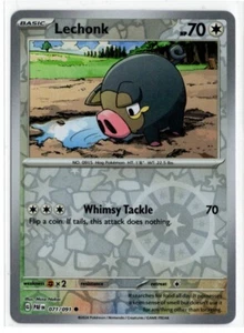 Pokemon Paldean Fates Reverse Holo 071/091 Lechonk - Picture 1 of 1