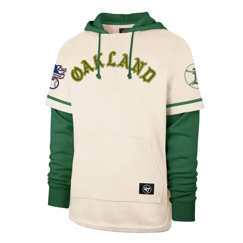 OAKLAND ATHLETICS Pullover Medium  Cooperstown Trifecta '47 Shortstop Pullover Cover