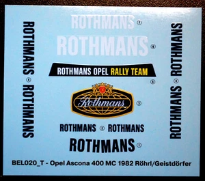 DD für 1982 Opel Ascona 400 Röhrl Geistdörfer Rothmans 1:24 - Bild 1 von 1