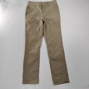 Pantaloni chino marroni resistenti alle intemperie vintage regular fit flat davanti taglia 32x32 - Foto 1 di 6