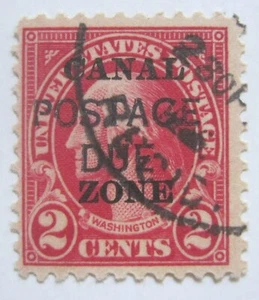 1925 US Canal Zone J16 Overprint Postage Due used - Picture 1 of 2