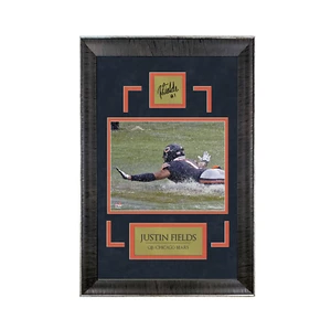 Justin Fields - Chi Town Slide - Sports Deluxe | 16 x 23 - Framed Football Photo - Picture 1 of 4